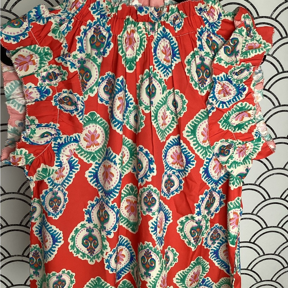 Avara Multicolor Paisley Blouse – Size M - Picture 9 of 10